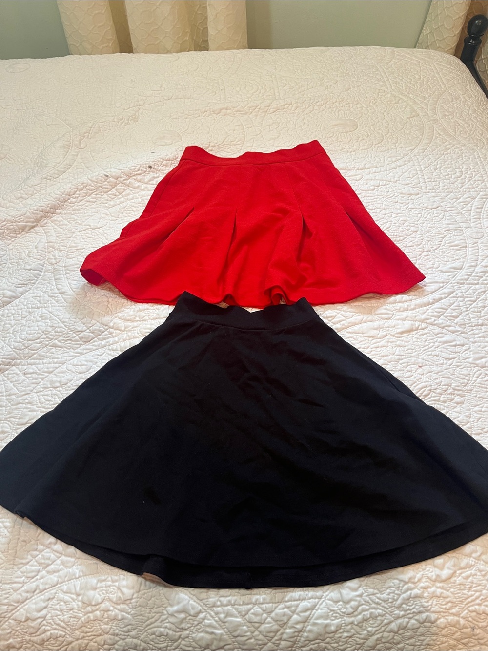 Charlotte Russe Red & Black Circle Skirts Duo